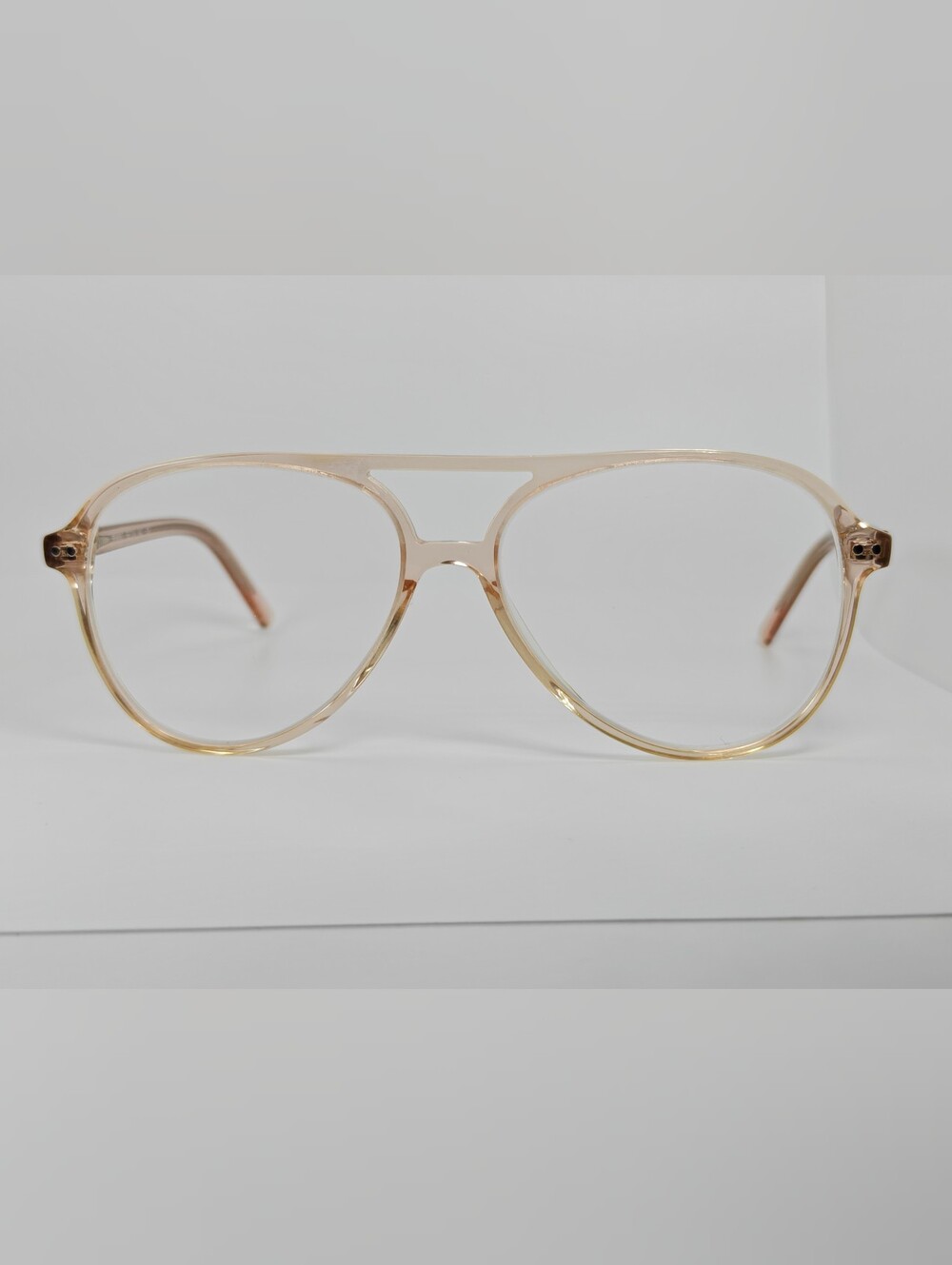Rewind. Clear Champagne Aviator Glasses. Medium